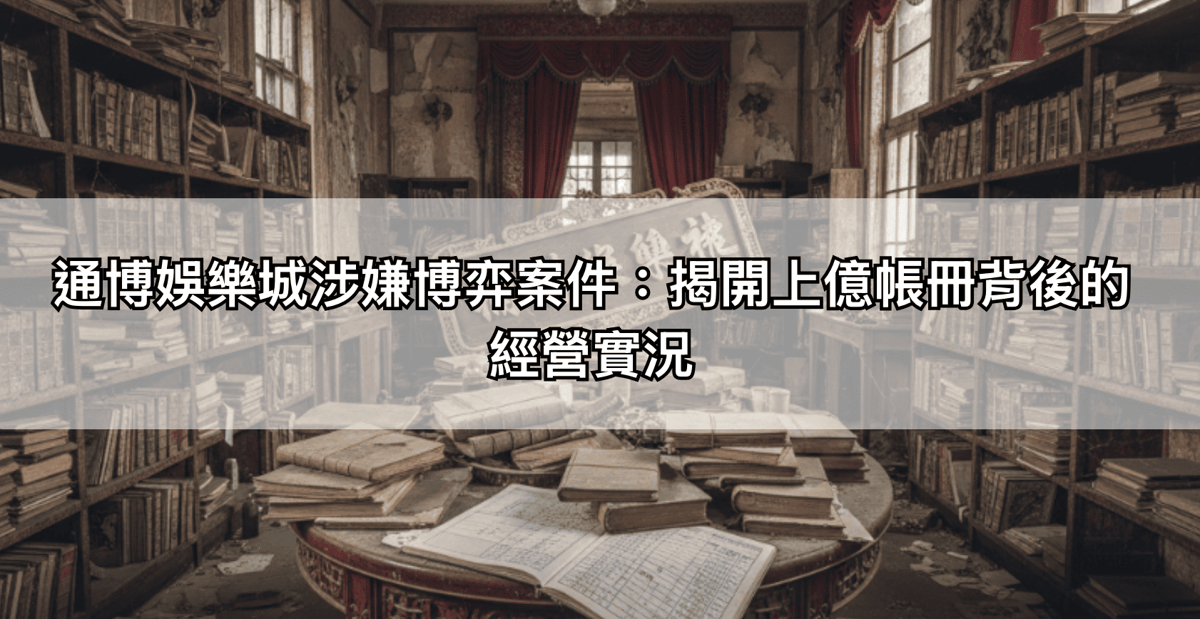 通博娛樂城涉嫌博弈案件：揭開上億帳冊背後的經營實況