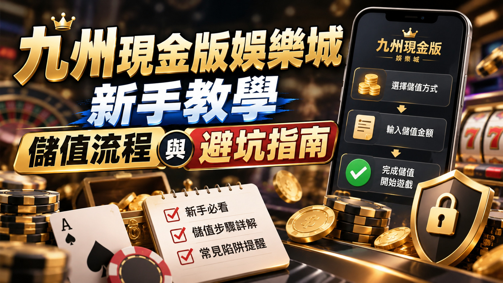 九州現金版娛樂城新手教學：儲值流程與避坑指南